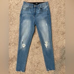 LuLaRoe Women's Distressed Skinny Jeans - Blue